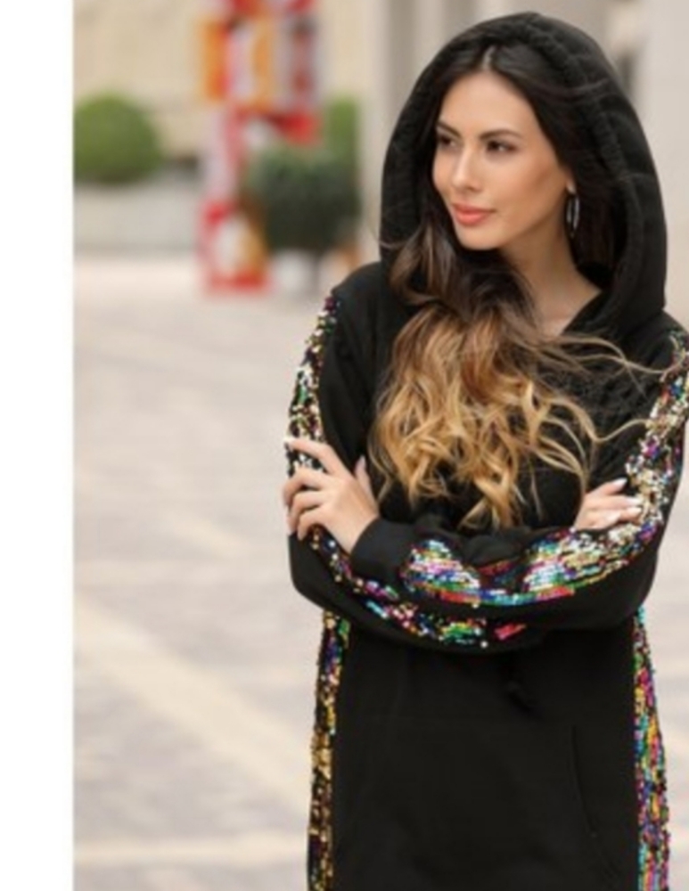 Z AVENUE USA Sequined Hoodie